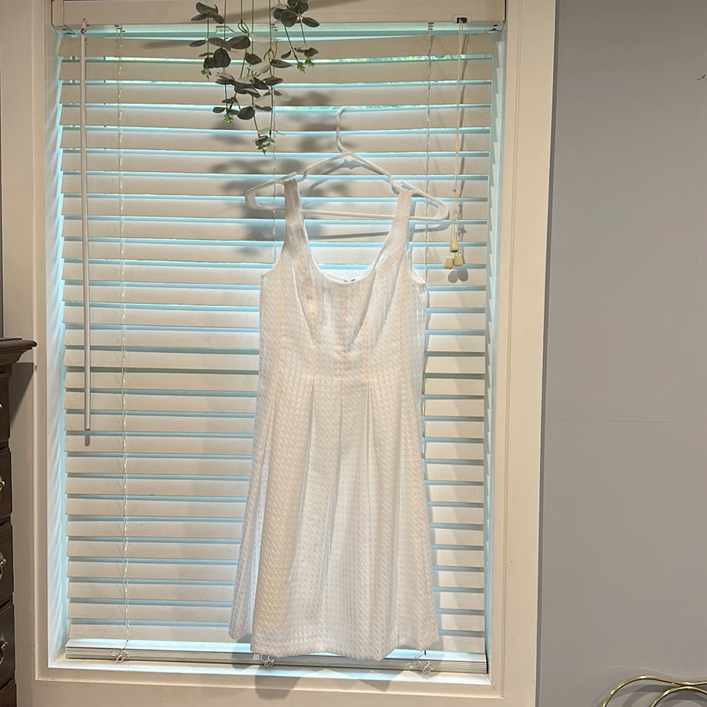 White at the knee dress
